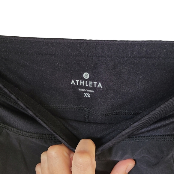 Athleta Reflective Powder Peak 2 in 1 Athletic Pants Skirted Leggings XS 349332. - Picture 11 of 12